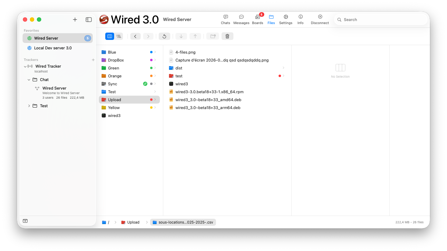 Wired Client files